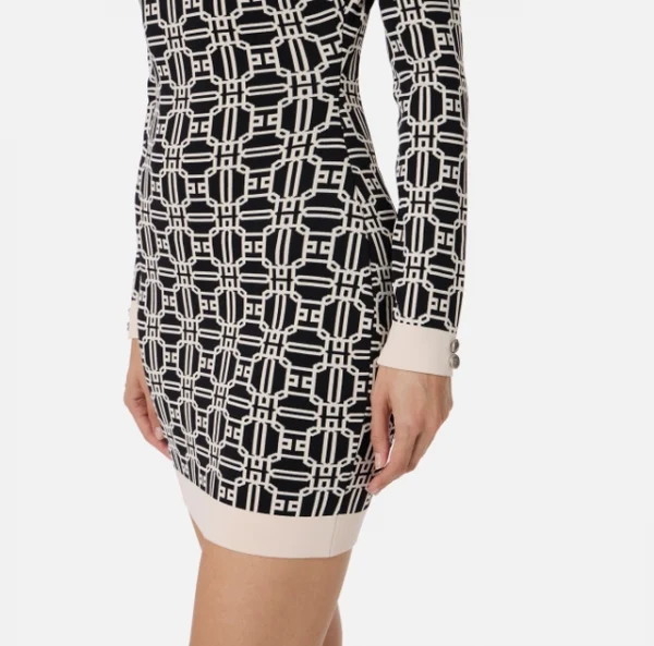 Miniabito dolcevita logo jacquard - immagine 2