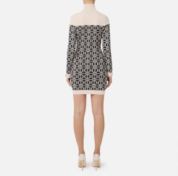 Miniabito dolcevita logo jacquard - immagine 3
