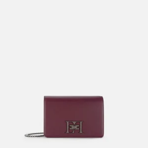 Borsa a tracolla con girello logo in metallo