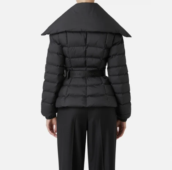 Piumino corto in nylon con ampio collo - immagine 3