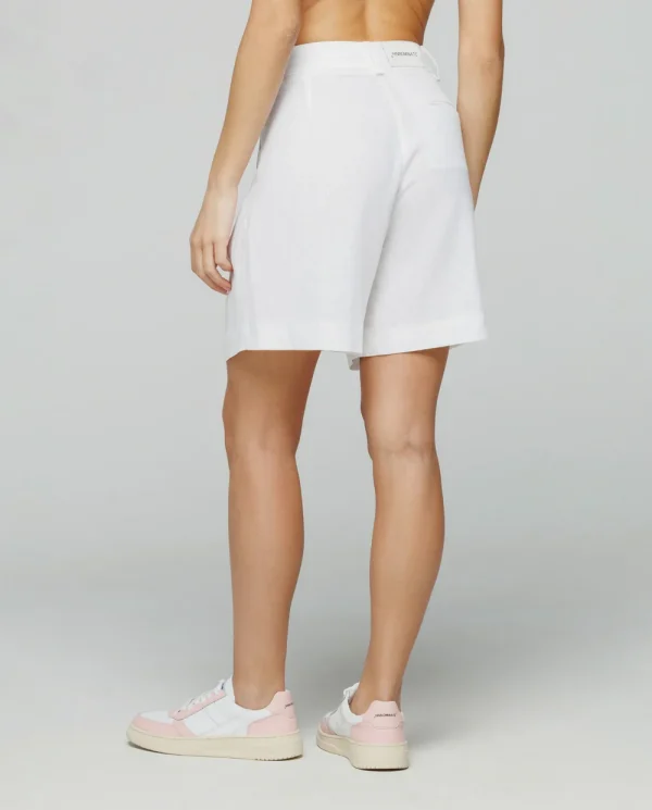 Shorts in lino pinces - immagine 4