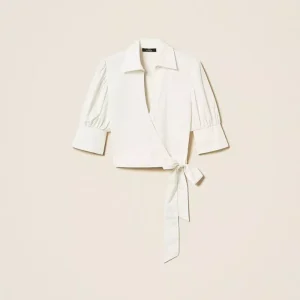 Camicia a portafoglio in popeline