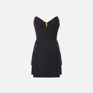 Abito bustier in crêpe leggero