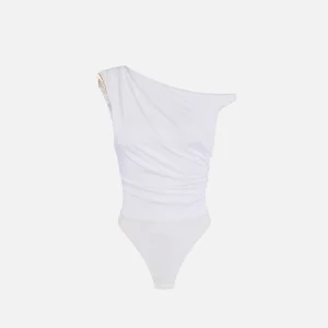 Body in jersey con spalla gioiello