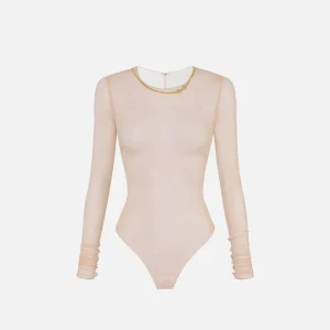 Body in tulle con collana