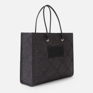 Tote grande in rafia jacquard