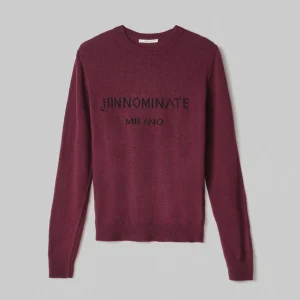 Maglia Paricollo Con Intarsio In Misto Cashmere