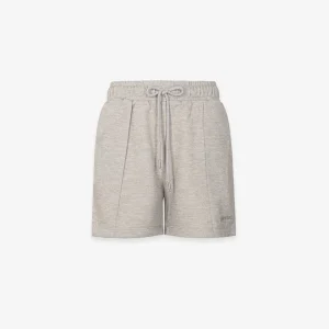 Shorts Corti In Felpa Lurex Con Nervature