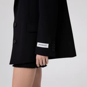 Giacca Monopetto Over Con Spalline