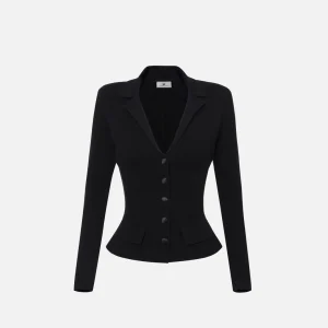 Giacca in lana punto stoffa