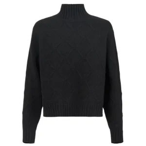 Maglia Donna con losanghe jacquard