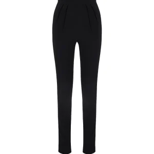 Pantaloni in crêpe leggero con cintura