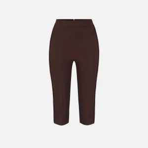 Pantaloni in crêpe leggero e raso