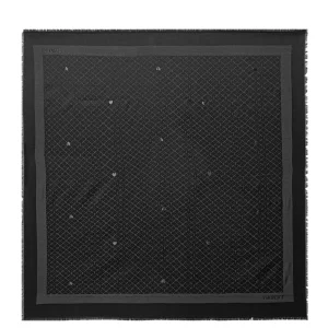 Foulard loghi jacquard