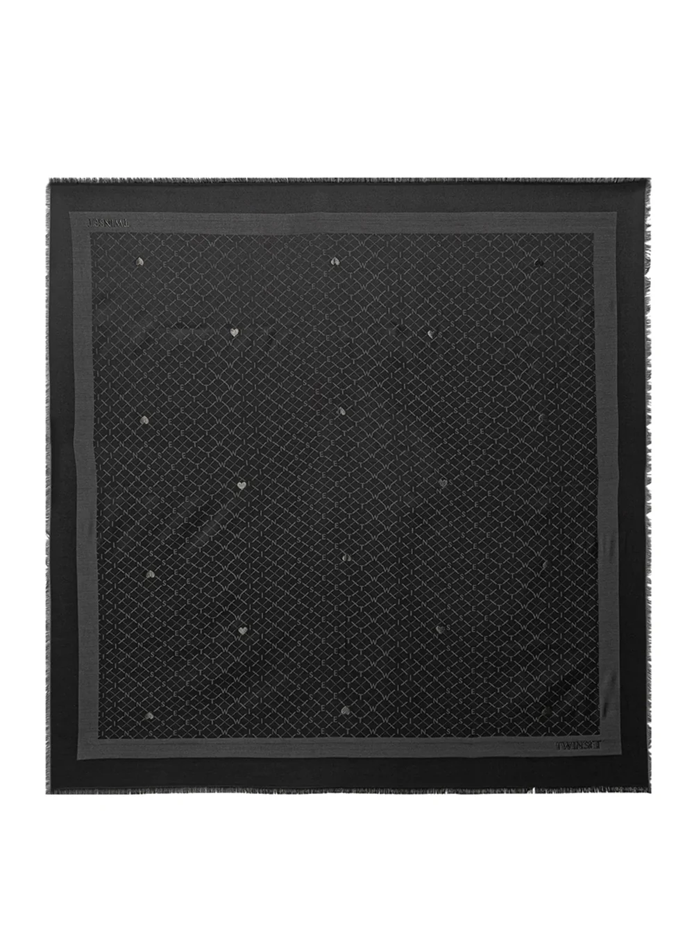 Foulard loghi jacquard