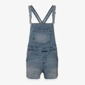 Salopette Corta In Denim