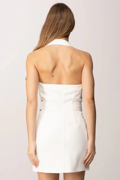 Abito in gabardina con tasche ricamate - immagine 3