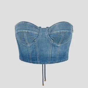 Bustier in denim