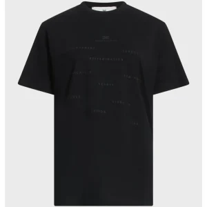 T-shirt in jersey con stampa lettering
