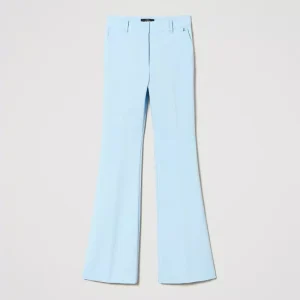Pantaloni flare in tessuto tecnico