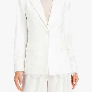 Blazer monopetto con pizzo