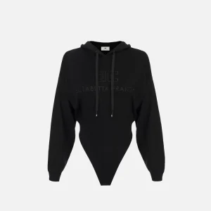 Body in maglia con cappuccio