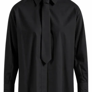Camicia in cotone con cravatta