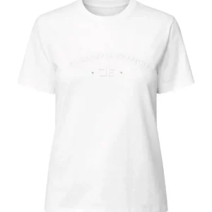 T-shirt con logo ricamato