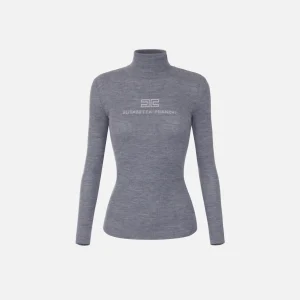 Dolcevita in maglia a costine