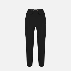 Pantaloni in doppio crêpe stretch