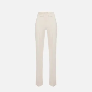 Pantaloni in doppio crêpe stretch